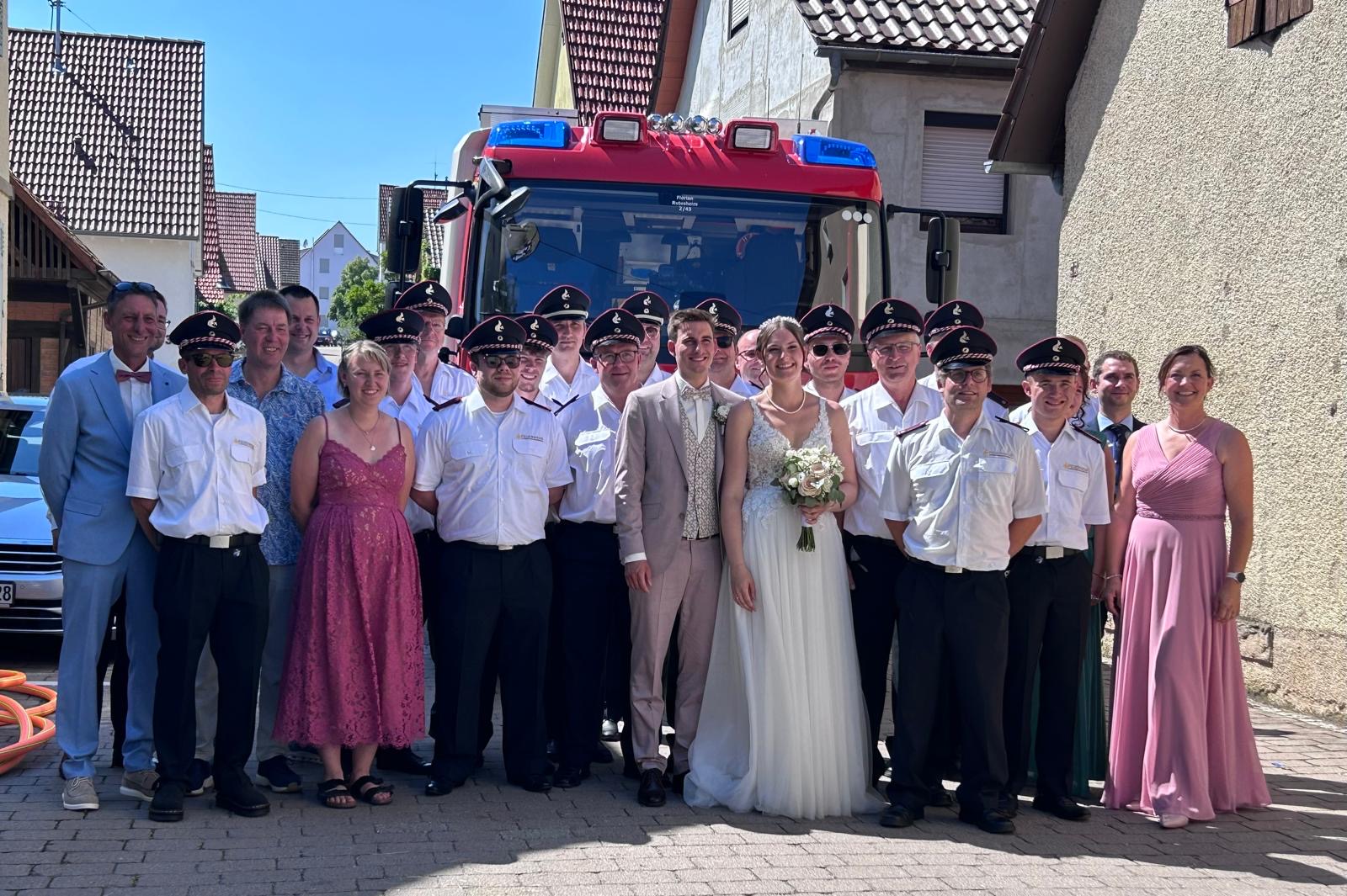 Hochzeit unseres Kameraden Patrick und seiner Laura